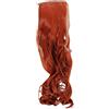 WIG ME UP - Toupet CODA Rosso ruggine Ondulati 45 cm Fettuccia Graffette Extension YZF-TC18-130