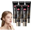 VKaoess Gloss idratante volumizzante per labbra con acido ialuronico - Olio trasparente per labbra dall'aspetto più pieno, balsamo idratante non appiccicoso con effetto lucido e finitura lucida (5 pezzi)