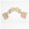SIESTA Maschera per dormire con peso (300 g) - Maschera per occhi zavorrata con microperle di vetro - sollievo immediato da stress ed emicranie - design ergonomico senza elastico e velcro (beige)
