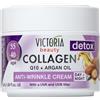 Victoria Beauty Crema anti invecchiamento collagene, crema viso con coenzima Q10, olio di argan e niacinamide, crema idratante, crema per gli occhi contro rughe e occhiaie, 50 ml