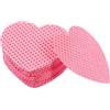 POPETPOP Salviette Togli Smalto a Forma di Cuore 200 Fogli Cotone Rosa | Contenitore Incluso, Uso Rapido fuori Casa, Pulizia Precisa degli Errori, Pratica da Portare Sé
