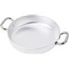 Baldassare Agnelli Pentole Agnelli, ALMA11024, Tegame con 2 Maniglie Inox, Alluminio, Argento