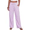 NONSAR Pantaloni da donna a righe, in cotone, per il tempo libero, leggeri, con tasche