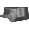 Ausing Bikini da uomo lucido intimo sexy a basso rise bulge Enhancing boxer metallizzati Hot Men Pouch biancheria intima con palla, grigio., M