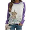 ZICUE Donna Girocollo alla Moda Loose Sportswear Morbido Maglione Casual Plus Size Cute Bottom Top