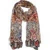 LUMBERJACK Sciarpa da Donna Morbida in Viscosa, Fantasia Paisley, Beige, Elegante e Calda, Con Scatola Regalo