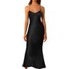 Vhersily Abito Cerimonia Allattamento Elegante, Midi Senza Maniche in Tinta Unita Estivo Abiti Lungo Dress, Abbigliamento Primavera, Vestiti Sexy, Curvy, Vestito Damigella Bambina