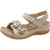 Generic Pantolette da donna estive estive da donna, sandali ortopedici da donna, sandali da donna, sandali da donna, sandali larghi da donna, sandali estivi, beige., 39 EU