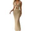 Vhersily Completo Elegante con Top Avvolgente e Gonna a Strati per Look Sofisticato da Cerimonia o Eventi - Abiti Da Donna Lunghi Eleganti Collo Legato Sirena in Tessuto Fluido per Matrimoni
