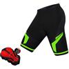 Vhersily Pantaloncini da Ciclismo Uomo, Bicicletta da Compressione Calzoncini Ciclista Pantaloni Corti da Bici MTB Intimo per Estivo Mutande Mountain Bike Shorts,Traspiranti, asciugatura rapida