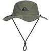 Quiksilver Bushmaster Sun Protection Floppy Visor Bucket Hat Cappello da Sole, Thyme, XXL Uomo