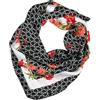 LUMBERJACK Sciarpa Donna 100% Seta, Foulard Quadrato 70x70 cm, Fantasia Floreale Arabesco, con Scatola Regalo