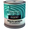 ICORIP 750ML BARATTOLO SMALTO ACRILICO ACQUA SATINATO/OPACO BIANCO INTERNI/ESTERNI METALLO LEGNO PORTE SERRAMENTI RINGHIERE CORRIMANO