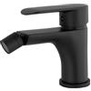 VALAZ Rubinetto Bidet Nero Opaco | Miscelatore Lavabo Bagno Acqua Fredda e Calda, Risparmio Acqua | Installazione Facile e Veloce | Ottone, Inossidabile, Elegante, Rotondo, Serie Turia