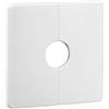 Lawnrden Flangia divisa a parete, piastra quadrata da 0, 87 pollici, copertura decorativa rimovibile per foro a parete in ABS, piastre di copertura idrauliche adesive resistenti per tubi standard di rubinetti