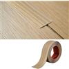 Zayejod Profilato di transizione per pavimento in PVC (5 cm di larghezza × 2 mm di spessore) Striscia di copertura per pavimento laminato, striscia divisoria autoadesiva per porta, striscia piatta per
