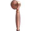 Gdfnmogo Soffione doccia vintage cromato, staccabile, a risparmio idrico, con pannello pressurizzato in ottone, design rotondo (bronzo rosso)