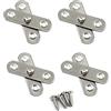 Zerniple Cerniera a perno per porta, in acciaio inox, 56 mm, 4 pezzi