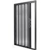 Jievmrs Porta a Soffietto Porta Scorrevole Pieghevole in Rete con Serratura e Chiave, Porta Pieghevole a Fisarmonica per Esterno/Interno, Porta a Zanzariera Retrattile Personalizzabile Ampia e Alta(49x80in(