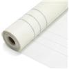Monucep Rete di rinforzo 160 g/m² 1 x 50 m, 4 x 4 mm, in fibra di vetro per intonaco interno ed esterno, per facciata e WDVS, griglia di rinforzo resistente agli alcali, colore: bianco