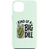 Dill Jar Humor Co Custodia per iPhone 13 Divertente barattolo di sottaceti con aneto per amanti dei buongustai, design vintage
