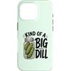 Dill Jar Humor Co Custodia per iPhone 16 Pro Divertente barattolo di sottaceti con aneto per amanti dei buongustai, design vintage