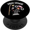 Punny Bone Primavera Docce Divertente Tempo Pun PopSockets PopGrip Adesivo