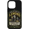 Halloween Lemon Bones Custodia per iPhone 14 Pro Max Citazione umoristica oscura dello scheletro di limone spettrale