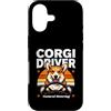 Funny Corgi Dog Driver Humor Custodia per iPhone 17 Carino Corgi Driver Naturale Sterzo Cane Amante
