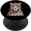 Leopard Party Decorations Leopard Access Leopard Print Stuff Leopard Indossare Occhiali da sole Donna Leopard PopSockets PopGrip Adesivo