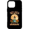 Costume di Halloween da strega cane Hava Custodia per iPhone 16 Pro Max Never Mind The Witch Attenti al cane Havanese Halloween