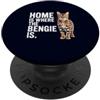Cute Gift for Bengal Cat Mom Dad Men Wom Amante dei gatti del Bengala & Proprietario Funny Home is Where The Bengie Is PopSockets PopGrip Adesivo