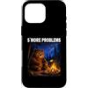Funny Papa Bear Father Day Camper Campfi Custodia per iPhone 16 Pro Max S´More Problems Orso da campeggio divertente Falò