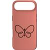 Tiny Meaning Studio Custodia per iPhone Air Simbolo minimalista della natura della farfalla disegnata a mano rosa corallo