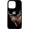 Funny Farm Animal Highland Cow Humor Des Custodia per iPhone 15 Pro Max Hot Mess Divertente Highland Mucca