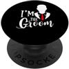 Vows and Vibes Custom Grafica elegante celebrazione dello sposo PopSockets PopGrip Adesivo