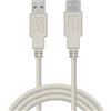 Waytex 11318 Cavo di prolunga USB 2,0 A Maschio ad A Cavo di prolunga con connettori Femmina 1,8 m Beige