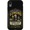 Halloween Lemon Bones Custodia per iPhone XR Citazione umoristica oscura dello scheletro di limone spettrale