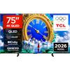 TCL 75A400 - Smart TV QLED 4K HDR10+ da 75, design piatto e sottile