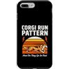 Welsh Corgi Dog Lover Sunset Custodia per iPhone 7 Plus/8 Plus Corgi Run Pattern Come vanno così velocemente