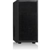 Fractal Design Core 1100 - Mini Tower Custodia Computer - Matx -Alta Areazione e Raffreddamento - Ventola Silenziosa Inclusa - Parte Anteriore in Alluminio Satinato - Filtri Antipolvere - Nero