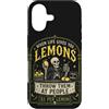 Halloween Lemon Bones Custodia per iPhone 17 Citazione umoristica oscura dello scheletro di limone spettrale