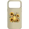 Sunlit Meadow Botanicals Custodia per iPhone 17 Pro Max Lucciole e girasoli, vaso vintage da giardino, motivo: Firefly Meadow