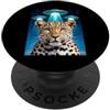 Leopard Party Decorations Leopard Access Leopard Print Stuff Leopard Alien UFO Strano Donna Leopardo PopSockets PopGrip Adesivo