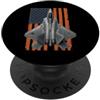 F-22 Raptor F22 Raptor Fighter Jet Funny F-22 Raptor Funny USA Flag Graphic PopSockets PopGrip Adesivo