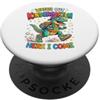 First Day Of School Boys Kids Watch Out Kindergarten Here I Come Dino PopSockets PopGrip Adesivo