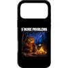 Funny Papa Bear Father Day Camper Campfi Custodia per iPhone 17 Pro Max S´More Problems Orso da campeggio divertente Falò