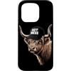 Funny Farm Animal Highland Cow Humor Des Custodia per iPhone 15 Pro Hot Mess Divertente Highland Mucca