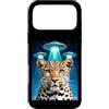 Leopard Party Decorations Leopard Access Custodia per iPhone 17 Pro Max Leopard Print Stuff Leopard Alien UFO Strano Donna Leopardo