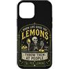 Halloween Lemon Bones Custodia per iPhone 12 mini Citazione umoristica oscura dello scheletro di limone spettrale